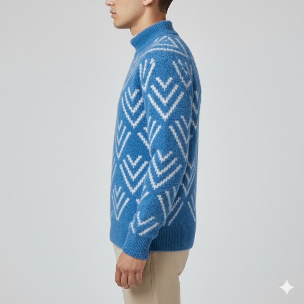 Morgan Men’s Knit Sweater – Plush Winter Pullover for Layered Warmth