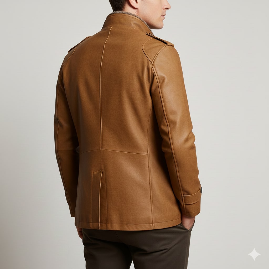 Trenton Men’s Suede Jacket – Vintage Suede Overcoat