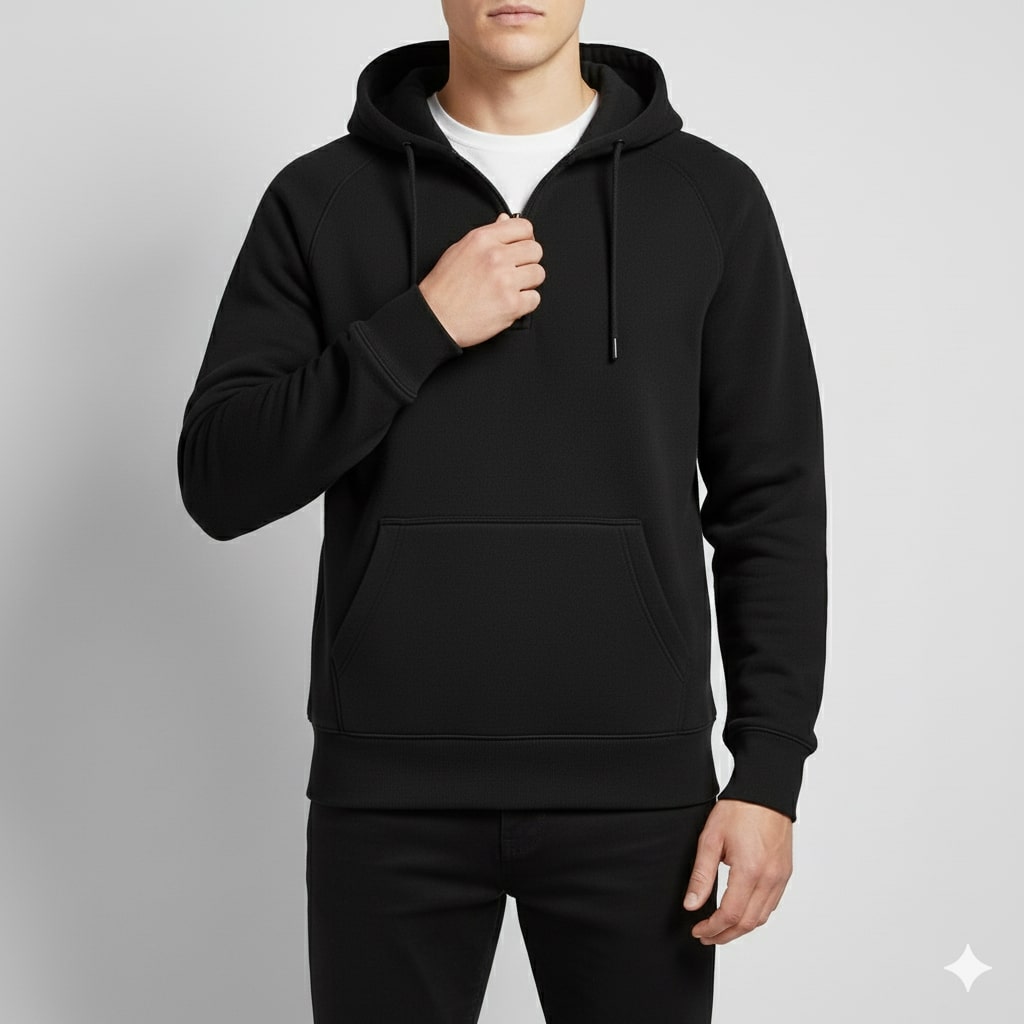 Soriano Men’s Hoodie Sweatshirt – Midweight Cotton Hooded Jacket