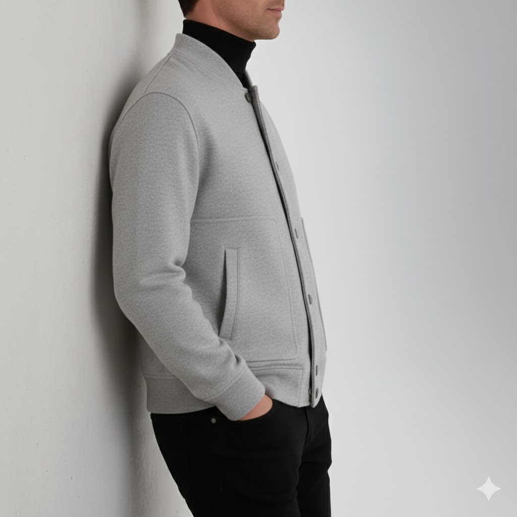 Dorian Men’s Wool Jacket – Lightweight Minimal Style