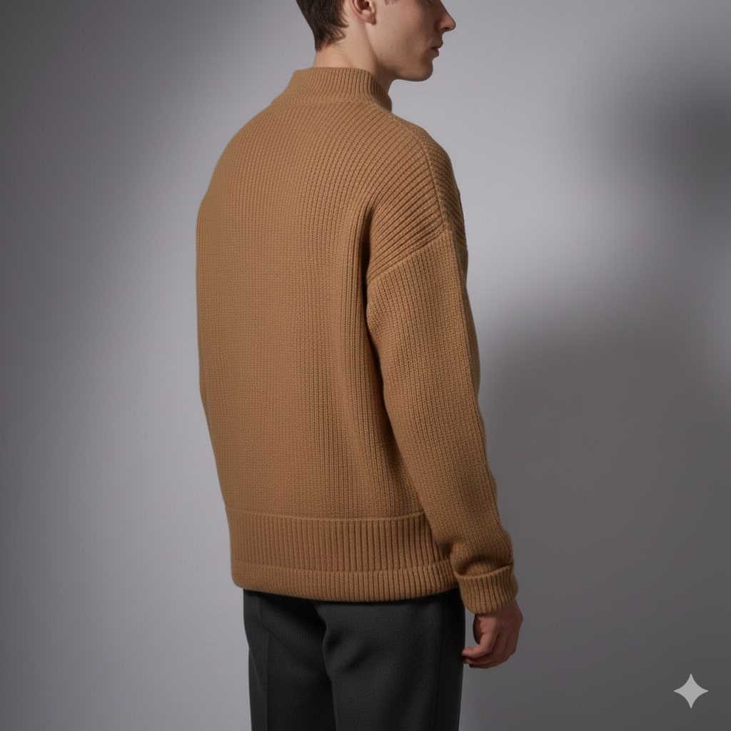 Julian Men’s Cable Knit Pullover – Soft O-Neck Sweater