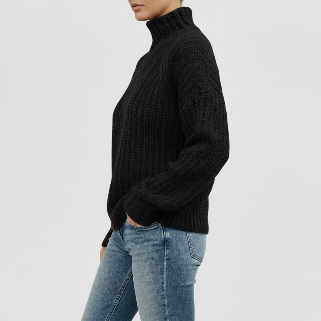 Theresa Women’s Cable Knit Sweater – Classic Textured Knit Pullover