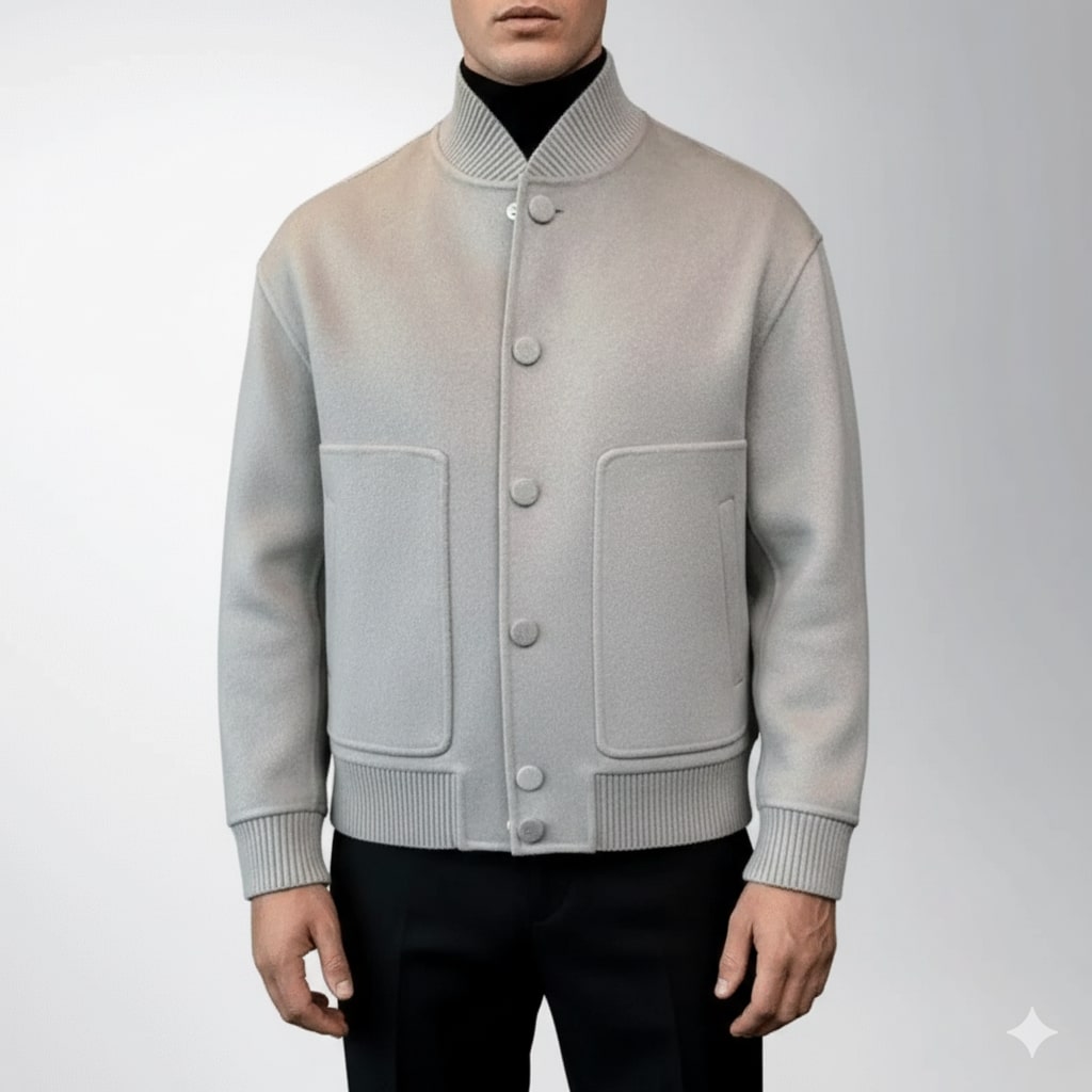 Dorian Men’s Wool Jacket – Lightweight Minimal Style