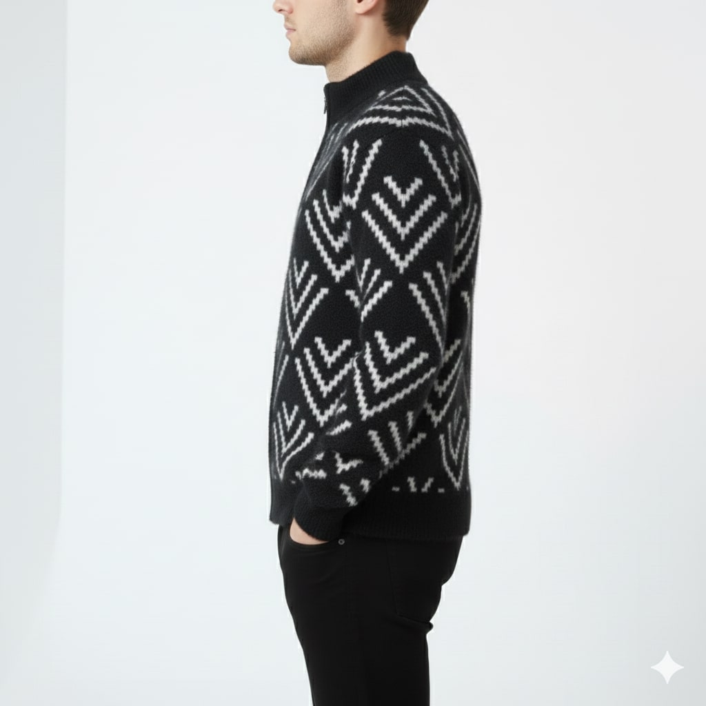 Morgan Men’s Knit Sweater – Plush Winter Pullover for Layered Warmth