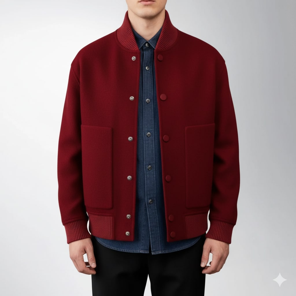 Dorian Men’s Wool Jacket – Lightweight Minimal Style