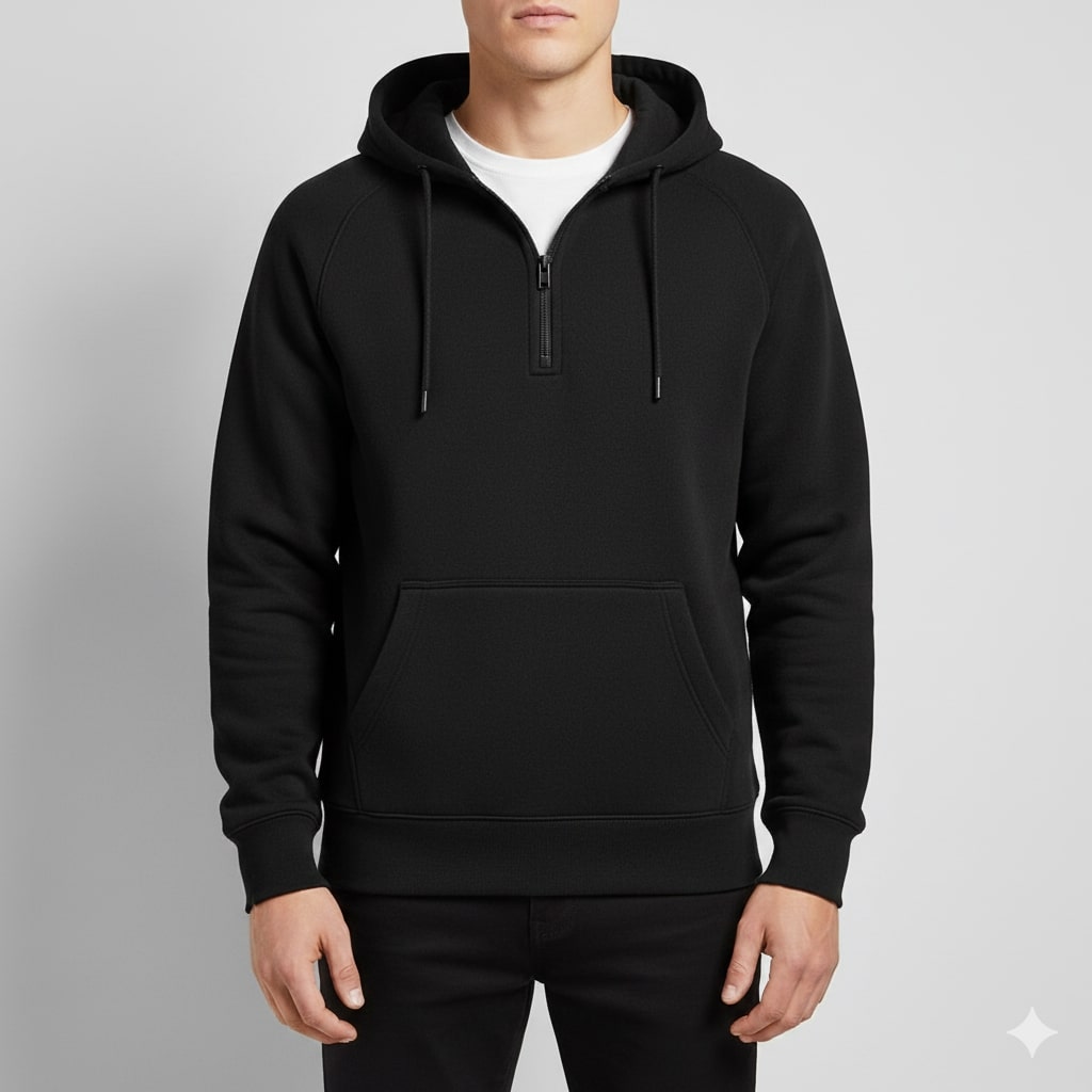 Soriano Men’s Hoodie Sweatshirt – Midweight Cotton Hooded Jacket