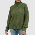 Theresa Women’s Cable Knit Sweater – Classic Textured Knit Pullover