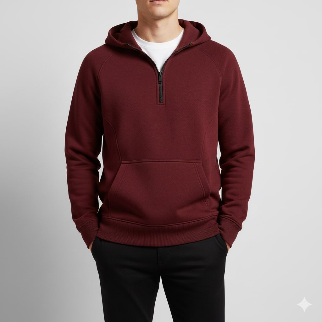 Soriano Men’s Hoodie Sweatshirt – Midweight Cotton Hooded Jacket