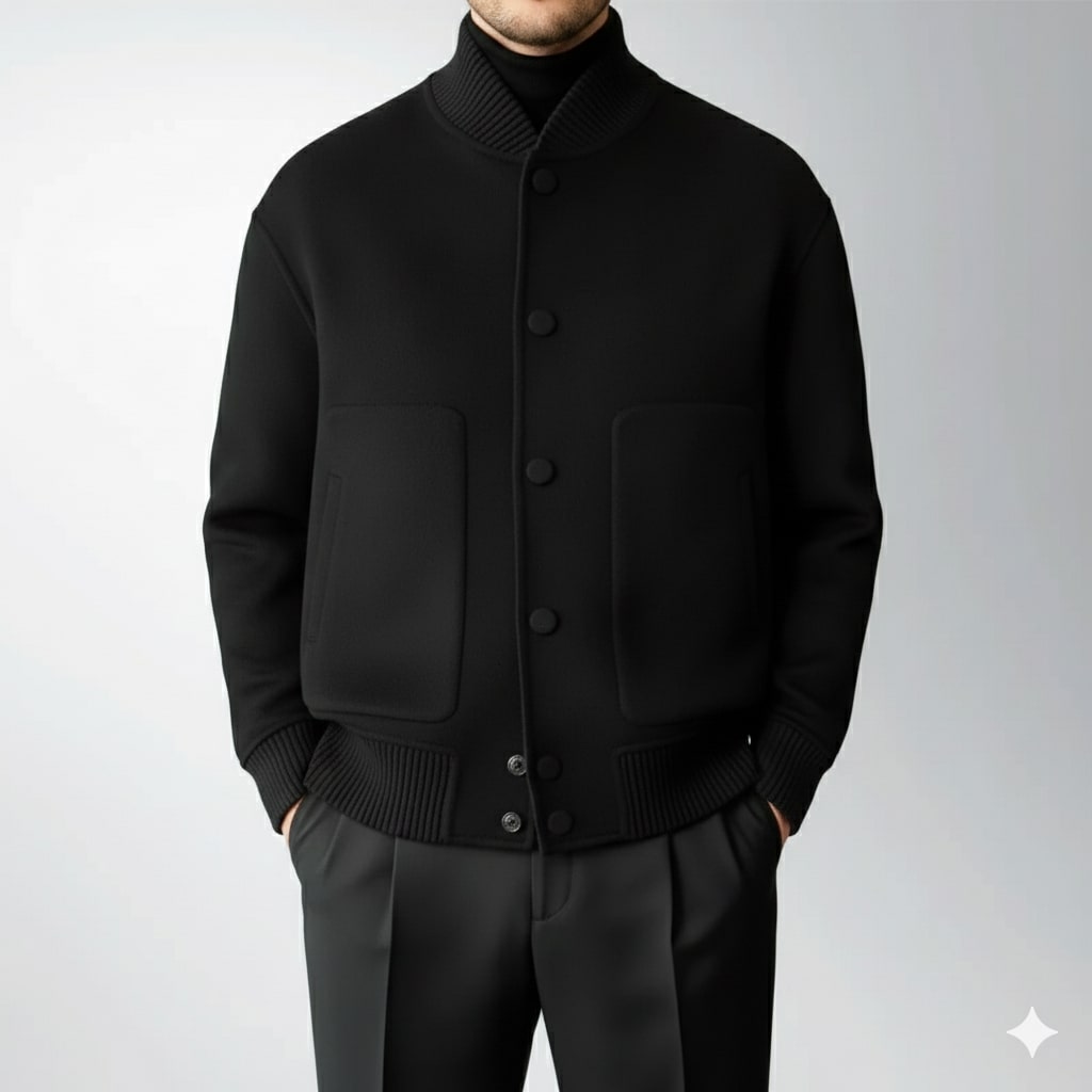 Dorian Men’s Wool Jacket – Lightweight Minimal Style