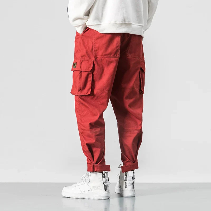 Colton Men’s Tactical Trousers - Rugged Cotton with Zippered Pockets & Relaxed Fit