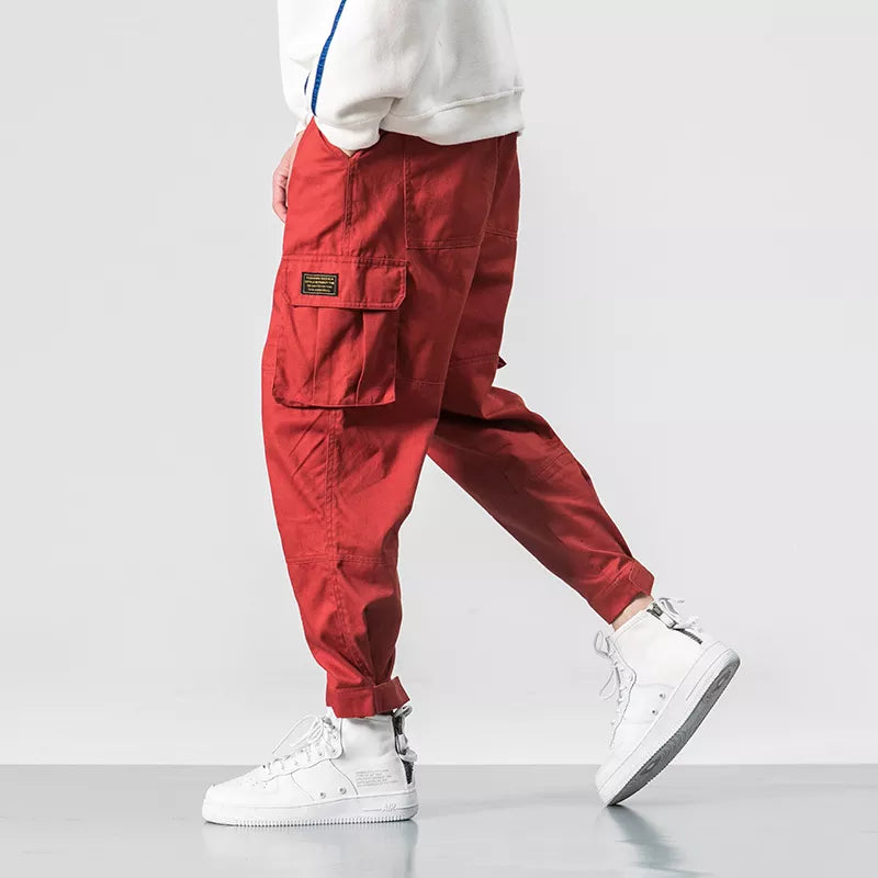 Colton Men’s Tactical Trousers - Rugged Cotton with Zippered Pockets & Relaxed Fit
