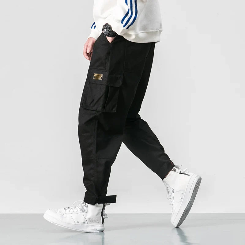 Colton Men’s Tactical Trousers - Rugged Cotton with Zippered Pockets & Relaxed Fit