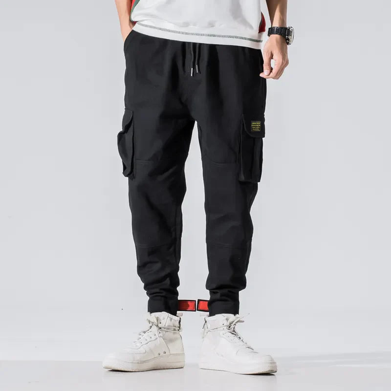 Colton Men’s Tactical Trousers - Rugged Cotton with Zippered Pockets & Relaxed Fit