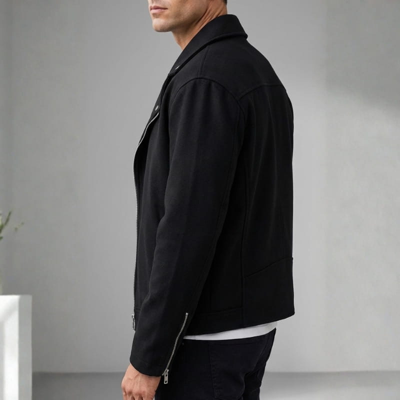 Alfie Men’s Wool Biker Jacket