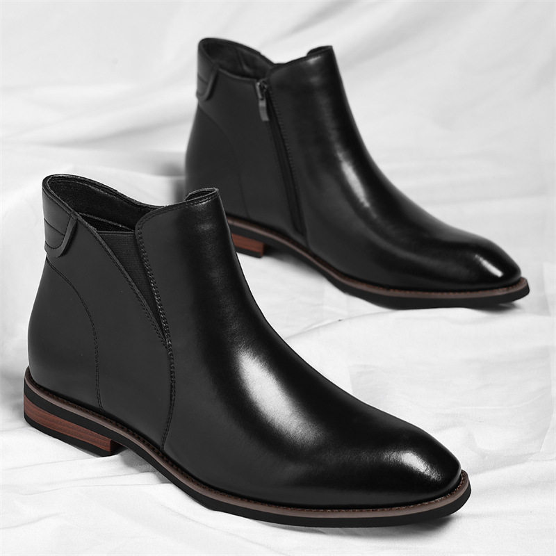 Caleb Regent Leather Chelsea Boots
