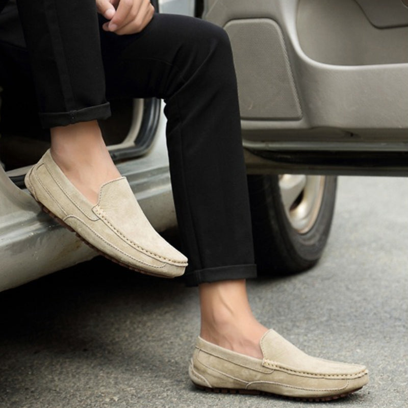 Matteo Suede Slip-On Loafers – Lightweight & Cushioned Men’s Shoes