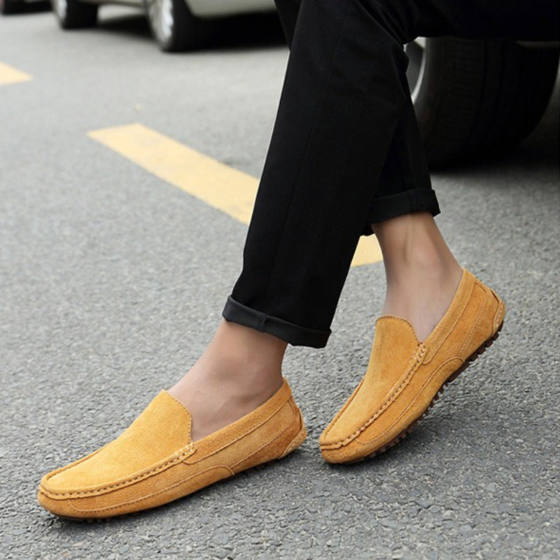 Matteo Suede Slip-On Loafers – Lightweight & Cushioned Men’s Shoes
