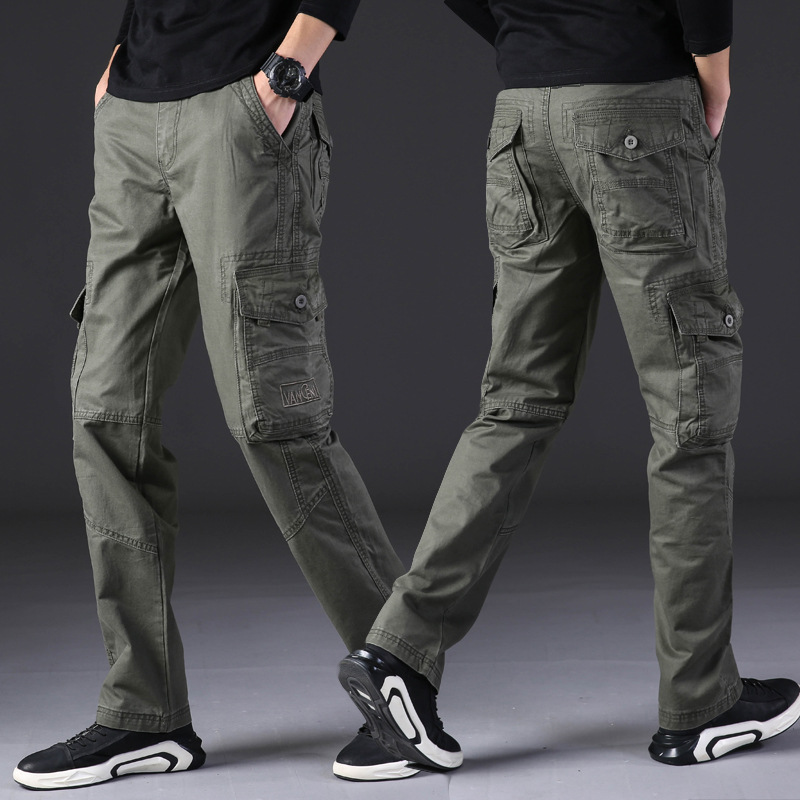 Jaxon Men’s Cargo Pants – Tech Fabric Tactical Trousers with Drawstring Waist & Tapered Fit
