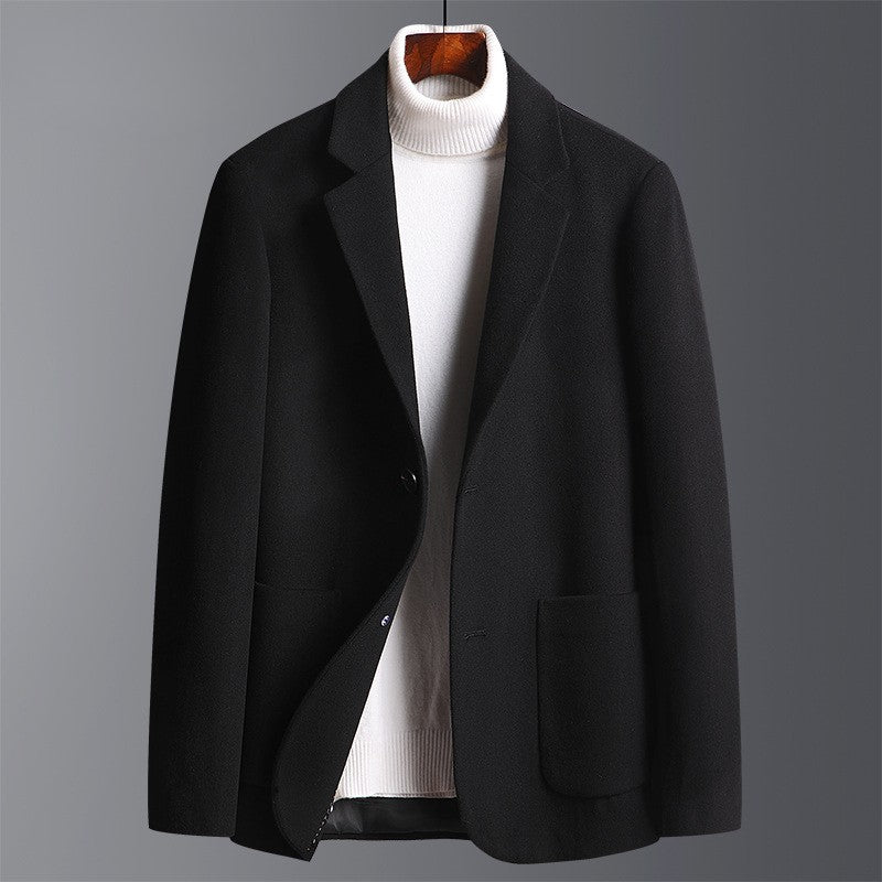 Soriano Men’s Tailored Coat – Cotton Blend Overcoat with Sleek Fit