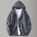 Rafael Men’s Hooded Knit Cardigan – Soft Button-Up Sweater