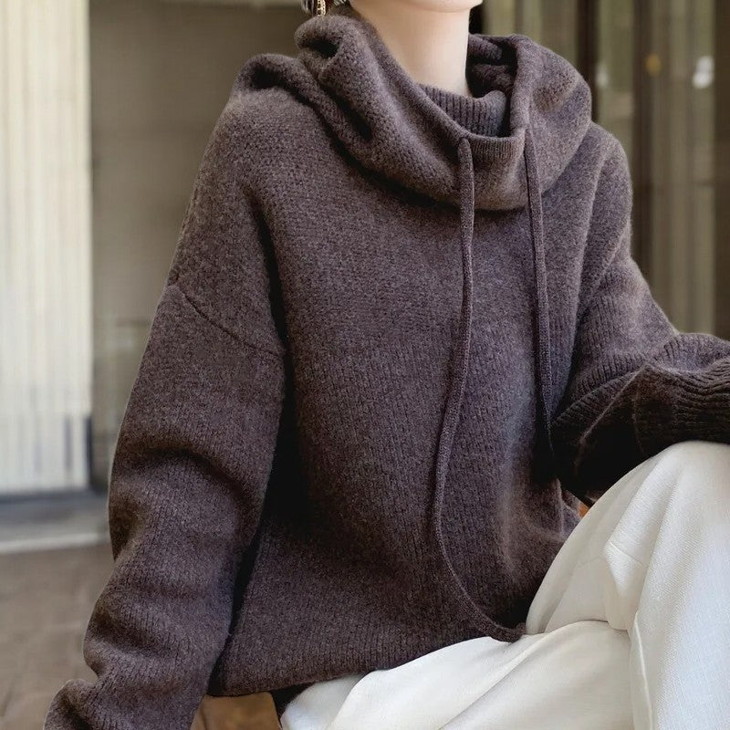 Indie Women’s Sweater – Hoodie Lightweight Wool Sweatshirt