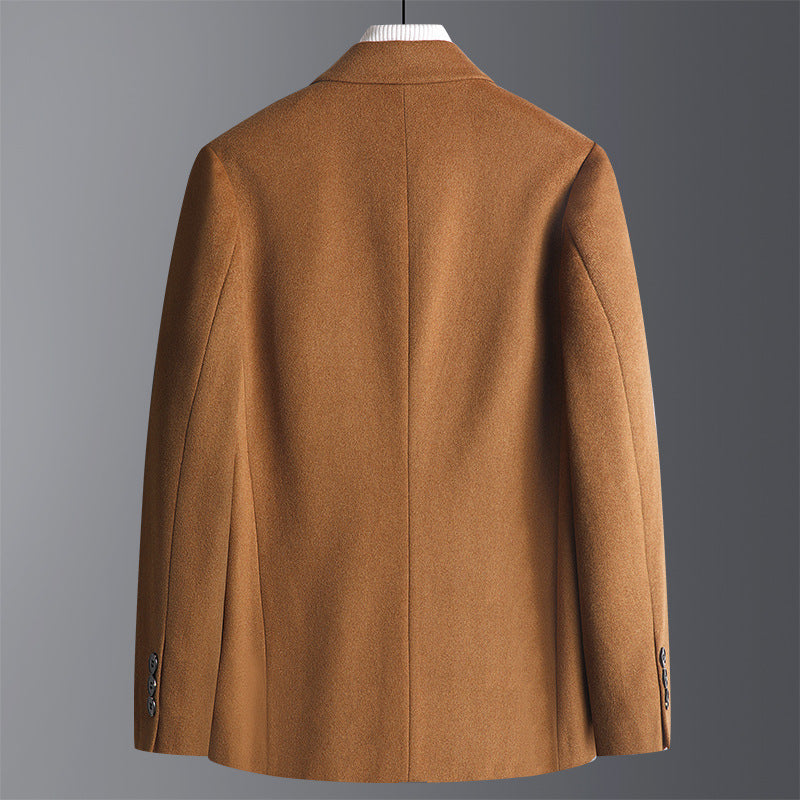 Soriano Men’s Tailored Coat – Cotton Blend Overcoat with Sleek Fit