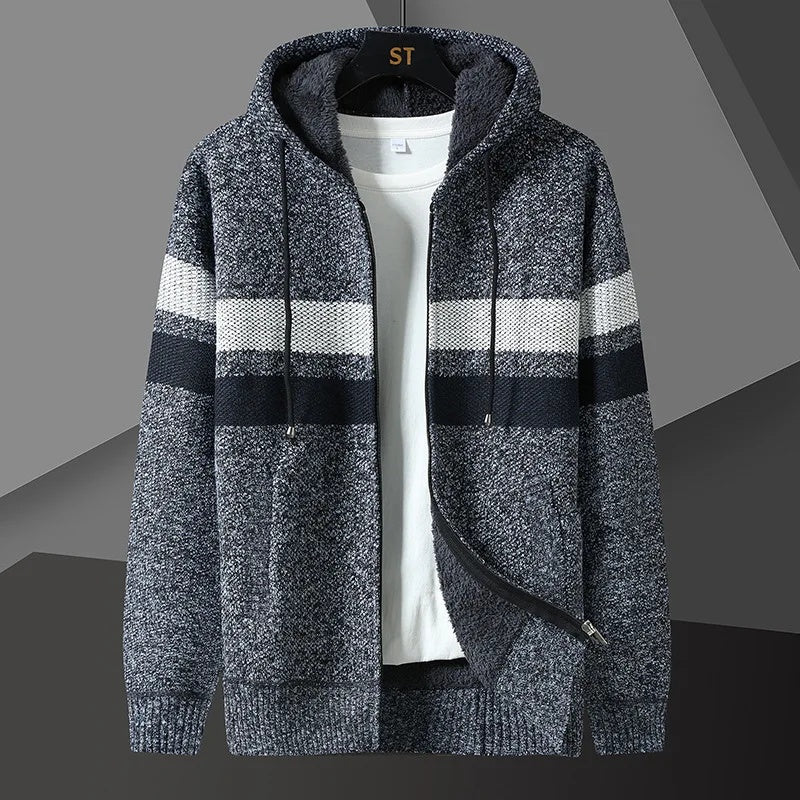 Luciano Men's Fleece Jacket – Soft Insulated Zip-Up for Fall
