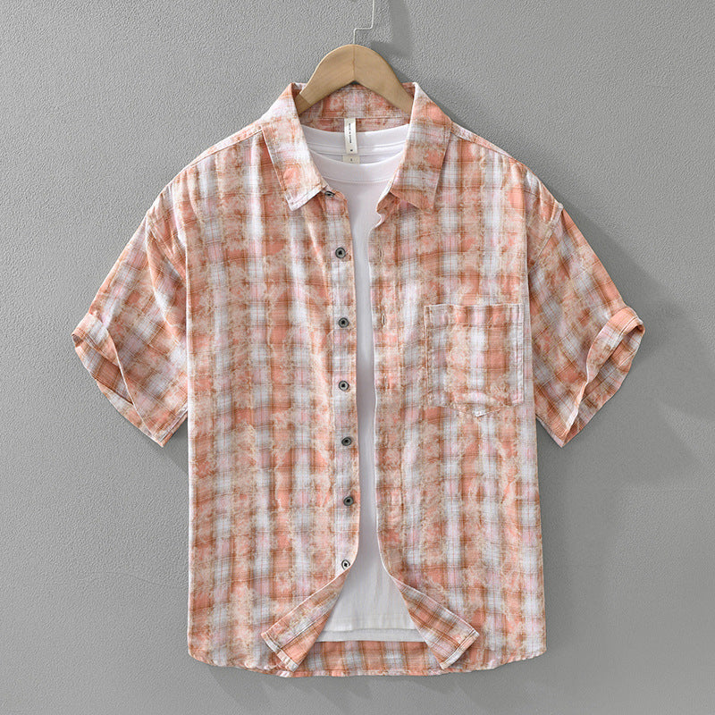 Elias Plaid Cotton Shirt – Relaxed Fit Flannel for Year-Round Comfort