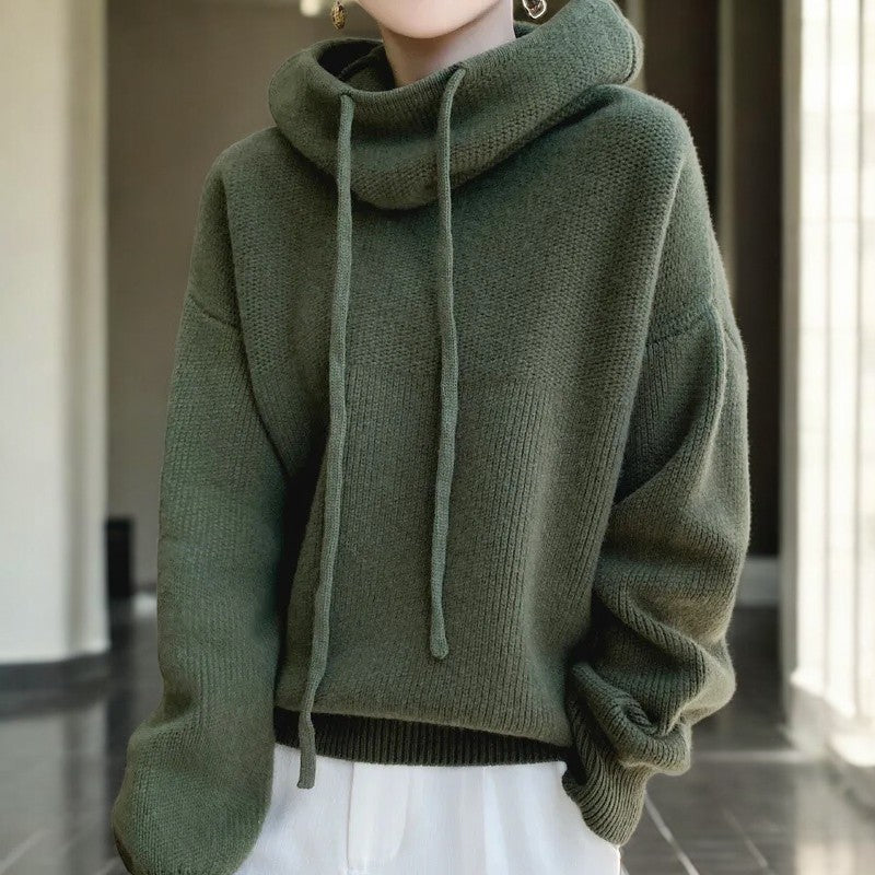 Indie Women’s Sweater – Hoodie Lightweight Wool Sweatshirt