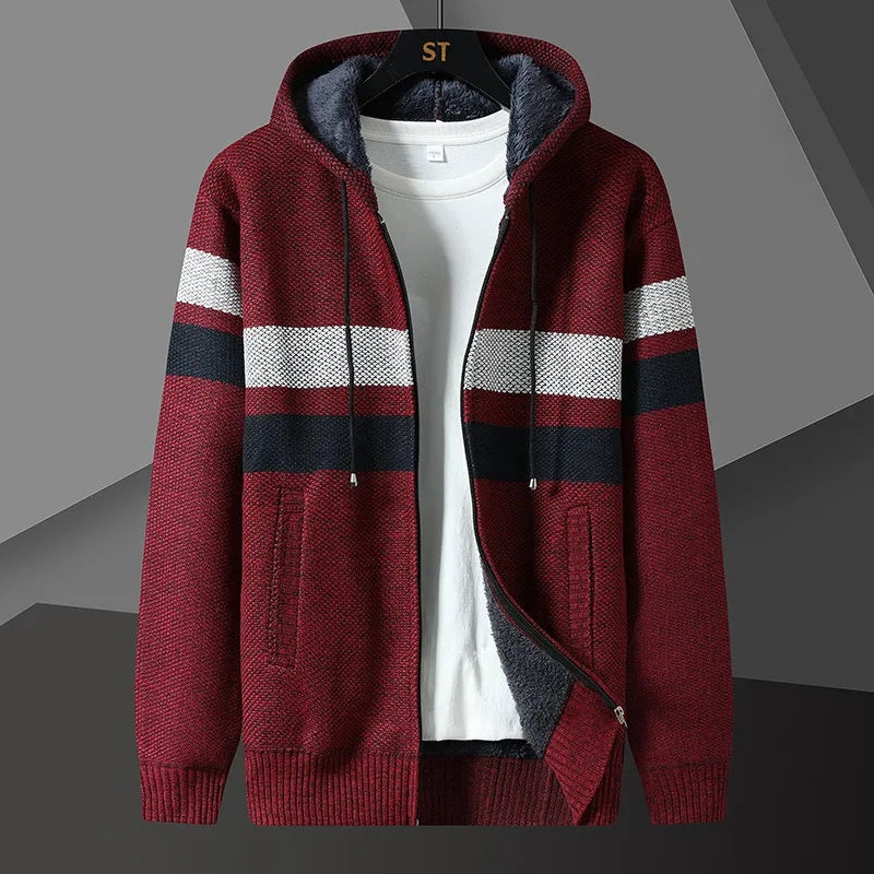 Luciano Men's Fleece Jacket – Soft Insulated Zip-Up for Fall