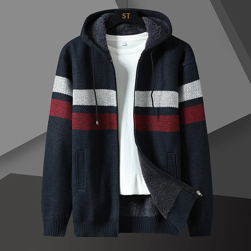 Luciano Men's Fleece Jacket – Soft Insulated Zip-Up for Fall