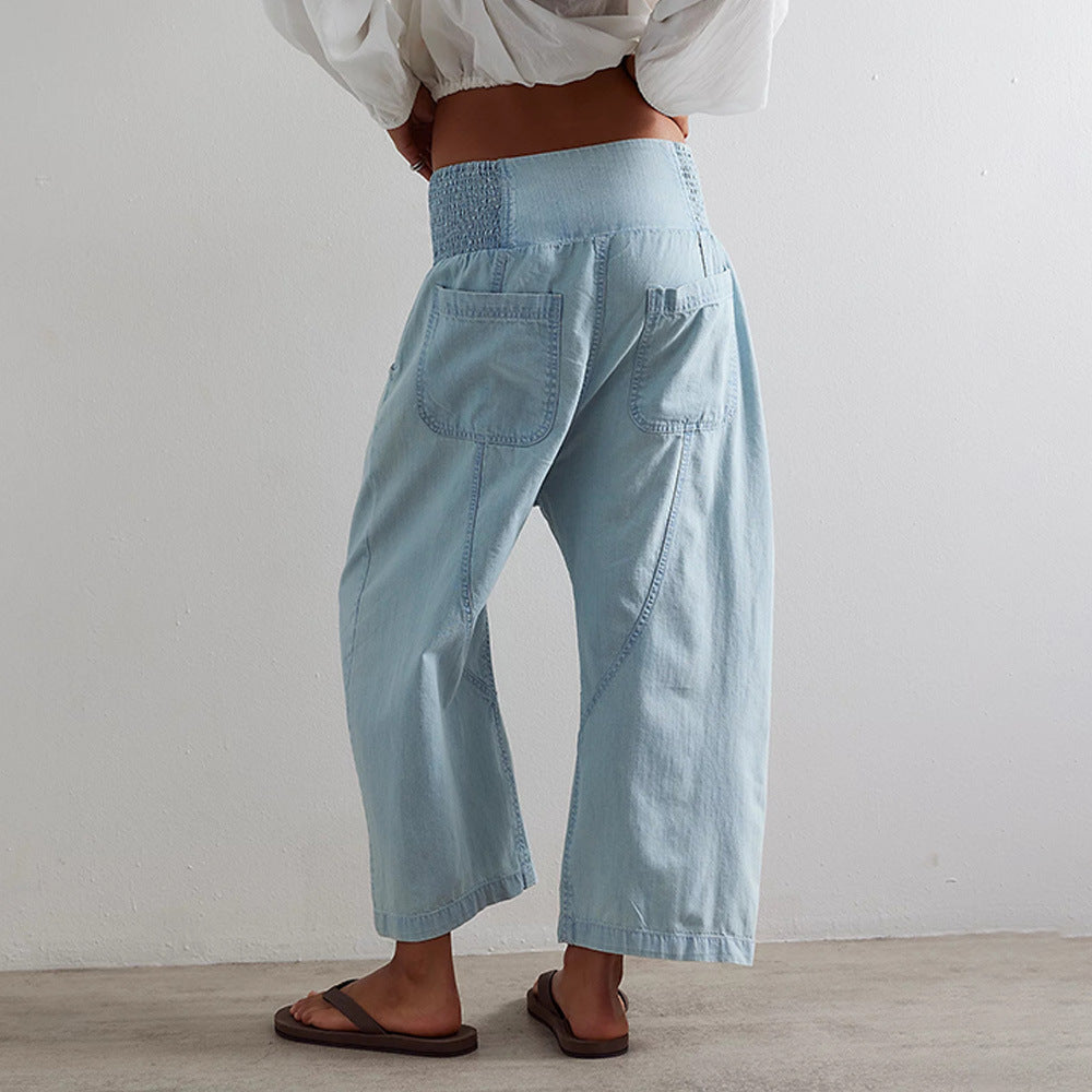 Ayla Elastic Lounge Pants – Lightweight Pull-On Pants for Everyday Ease