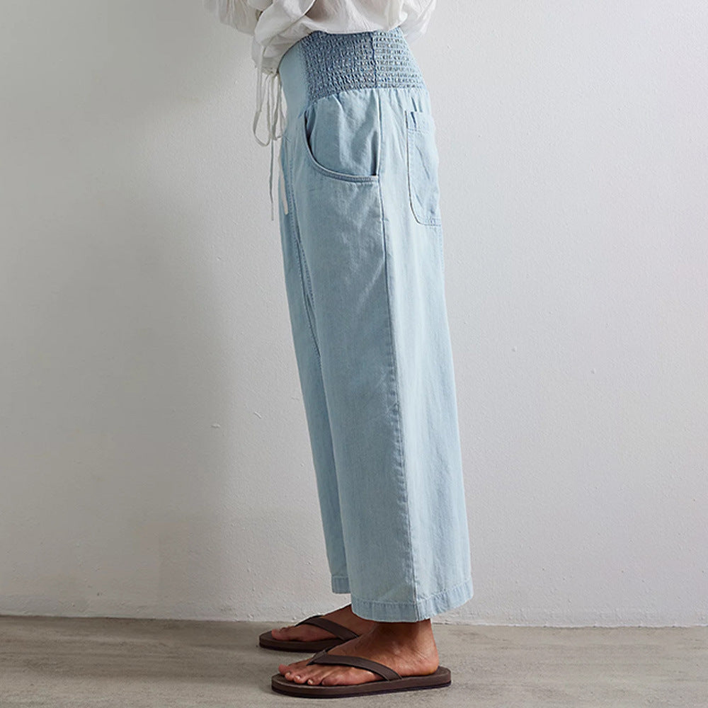Ayla Elastic Lounge Pants – Lightweight Pull-On Pants for Everyday Ease