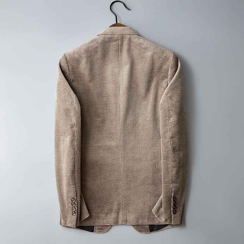 Julien Men’s Blazer Jacket – Fine Corduroy Men’s Sports Jacket with Lightweight Stretch Fit