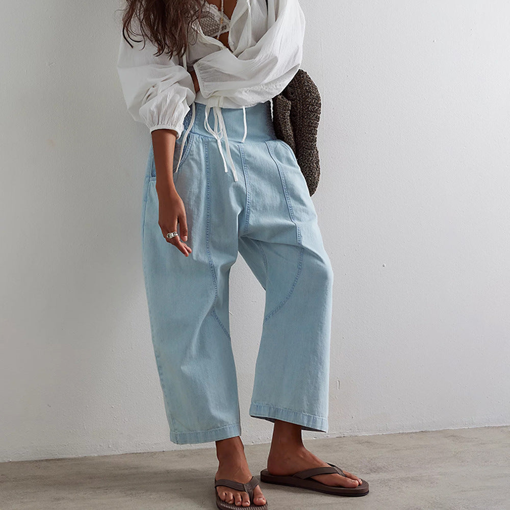 Ayla Elastic Lounge Pants – Lightweight Pull-On Pants for Everyday Ease