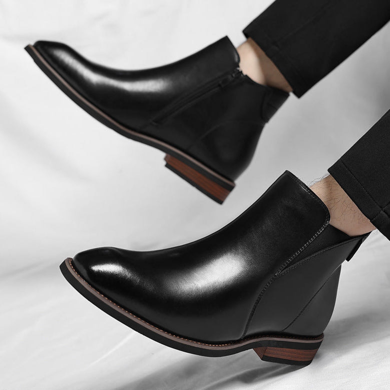 Caleb Regent Leather Chelsea Boots