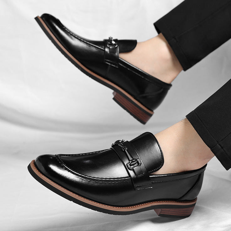 Patrick Men’s Leather Loafers – Italian Leather Slip-On Dress Shoes
