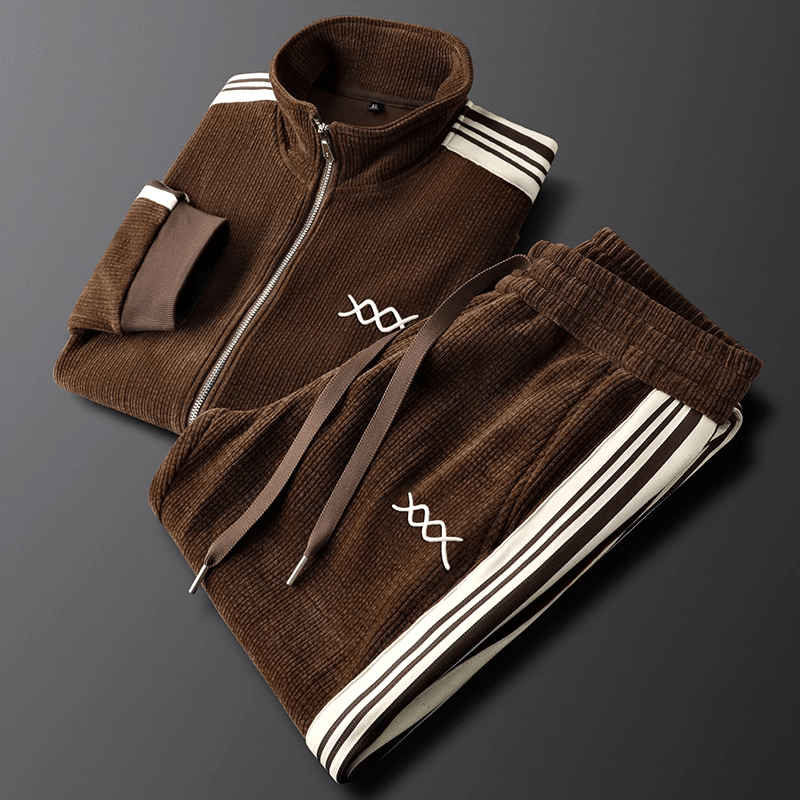 Graham Corduroy Tracksuit – Men’s Heritage-Inspired Two-Piece Set with Vintage Texture
