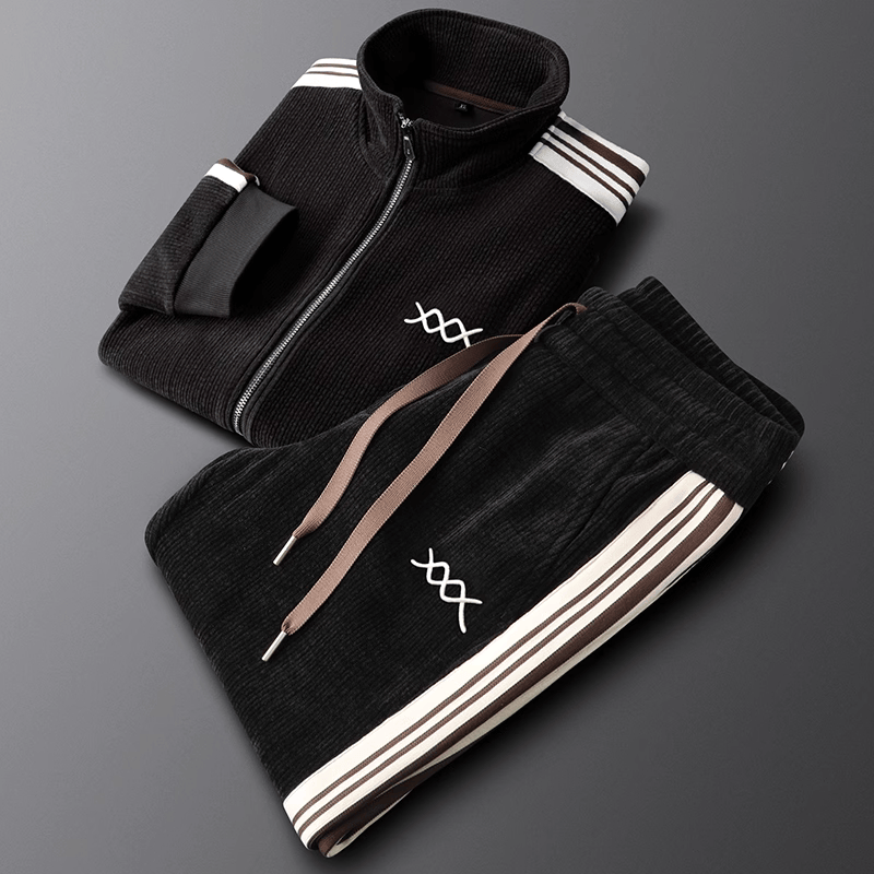 Graham Corduroy Tracksuit – Men’s Heritage-Inspired Two-Piece Set with Vintage Texture