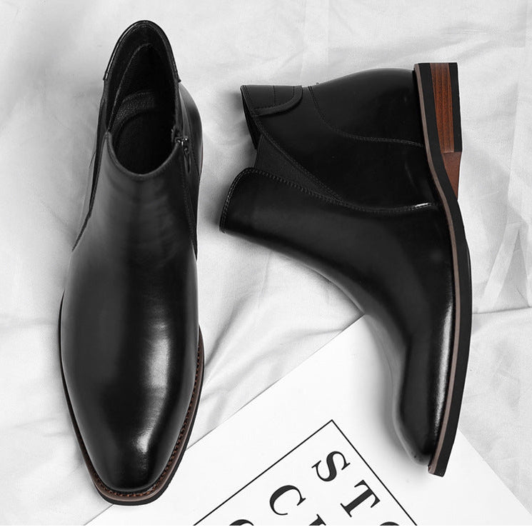 Caleb Regent Leather Chelsea Boots