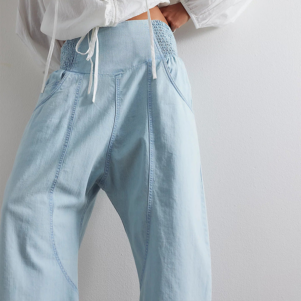 Ayla Elastic Lounge Pants – Lightweight Pull-On Pants for Everyday Ease