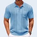 Mason Textured Polo - Short‑Sleeve Knit Polo for Relaxed Warm‑Weather Styling