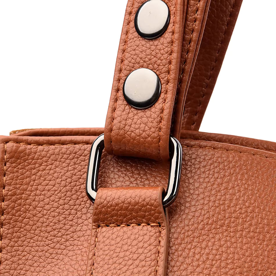 Ealla Women’s Leather Handbag – Soft Suede with Structured Interior