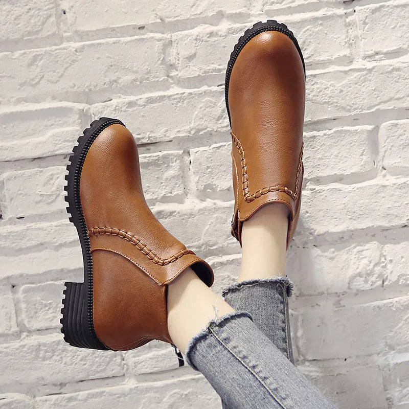 Monroe Luxe Leather Ankle Boots
