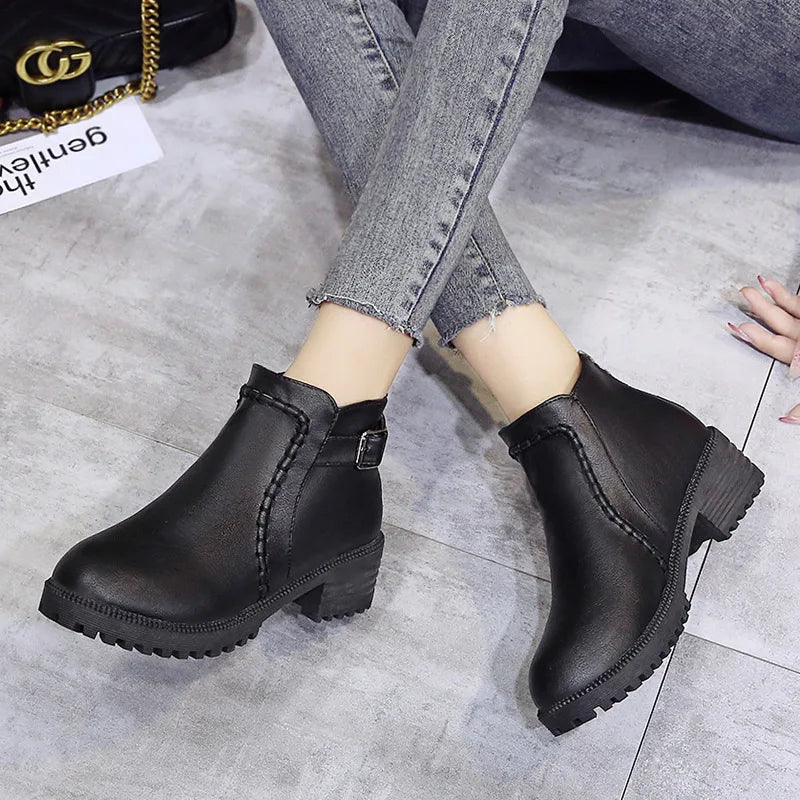 Monroe Luxe Leather Ankle Boots