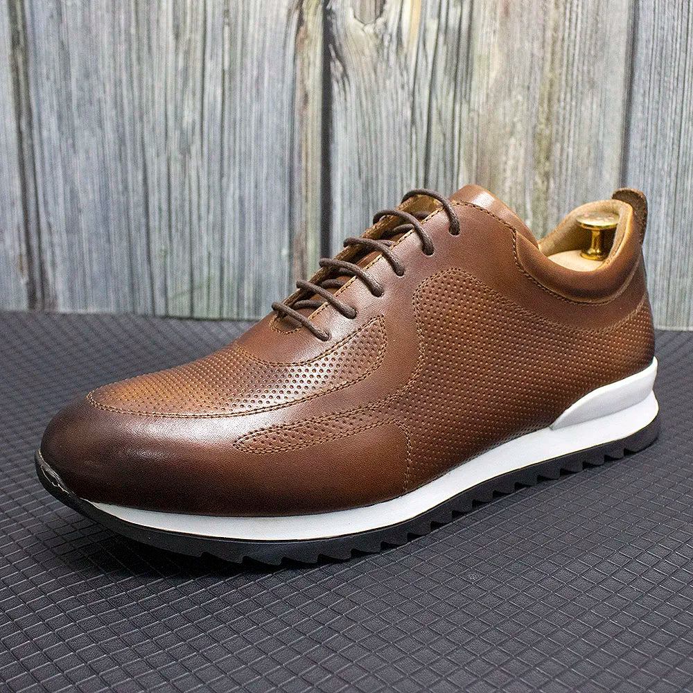 Fabrizio Men’s Leather Sneakers – Italian Leather Shoes