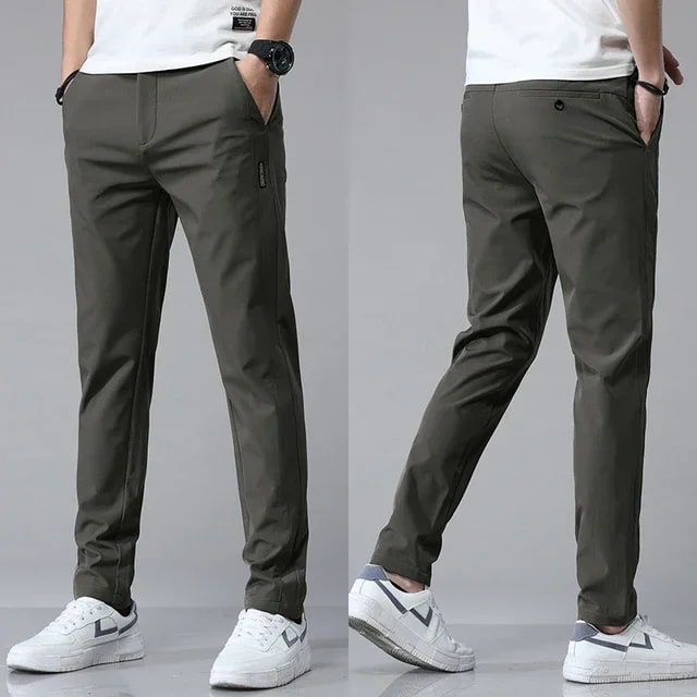 Marco Men’s Stretch Tapered Pants – Four-Way Stretch Fabric Pants