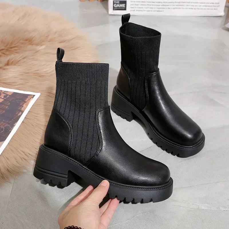 Gianna Leather Ankle Boots – Sleek Everyday Boots with Rugged Durability
