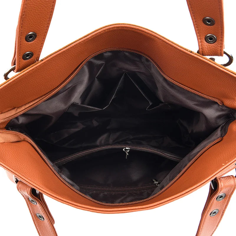 Ealla Women’s Leather Handbag – Soft Suede with Structured Interior