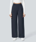 Valencia Women’s Wide-Leg Trousers – High-Waist Pleated Pants with All-Season Comfort